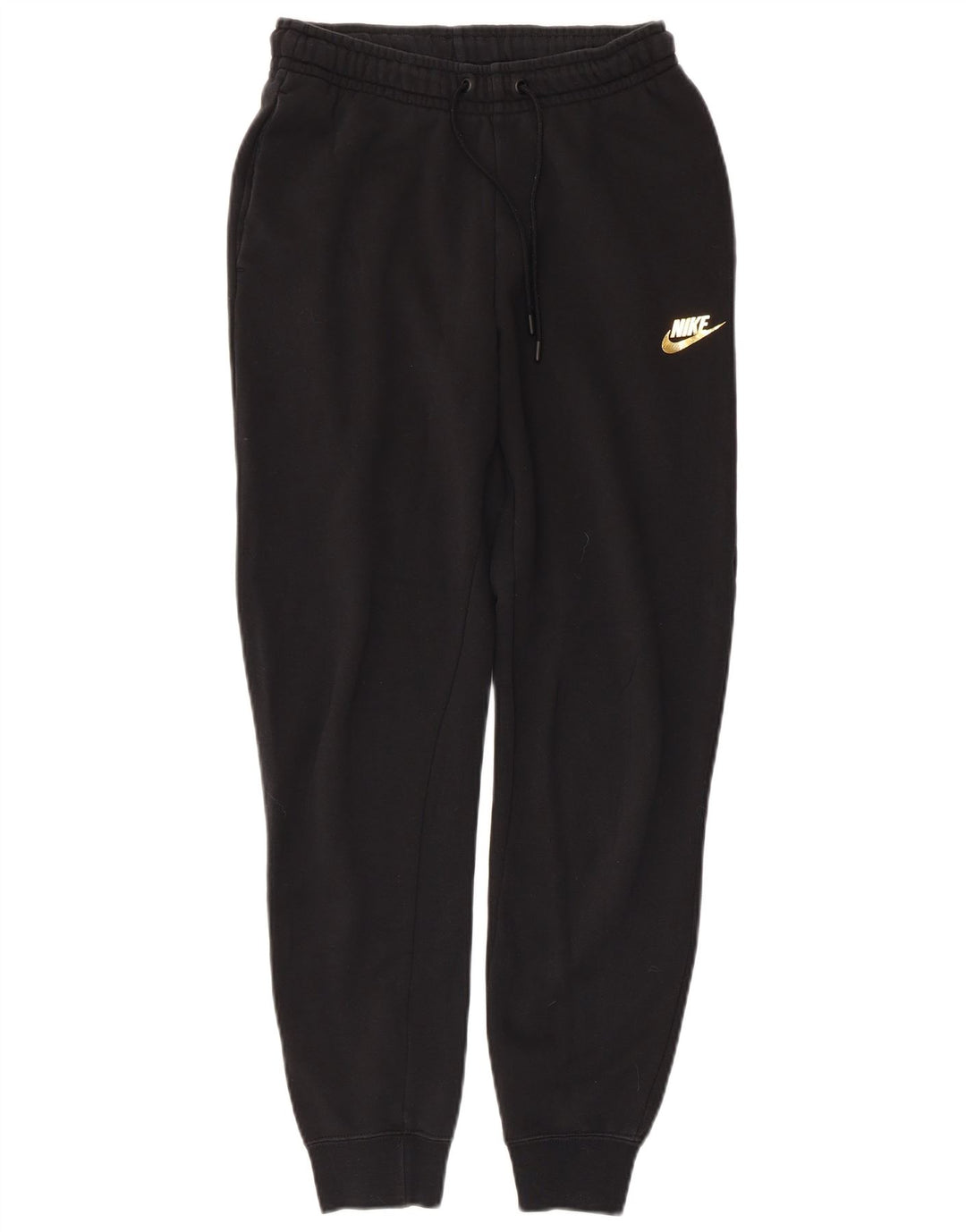 Γυναικεία αθλητική φόρμα NIKE Παντελόνι Joggers UK 6 XS Μαύρο βαμβακερό