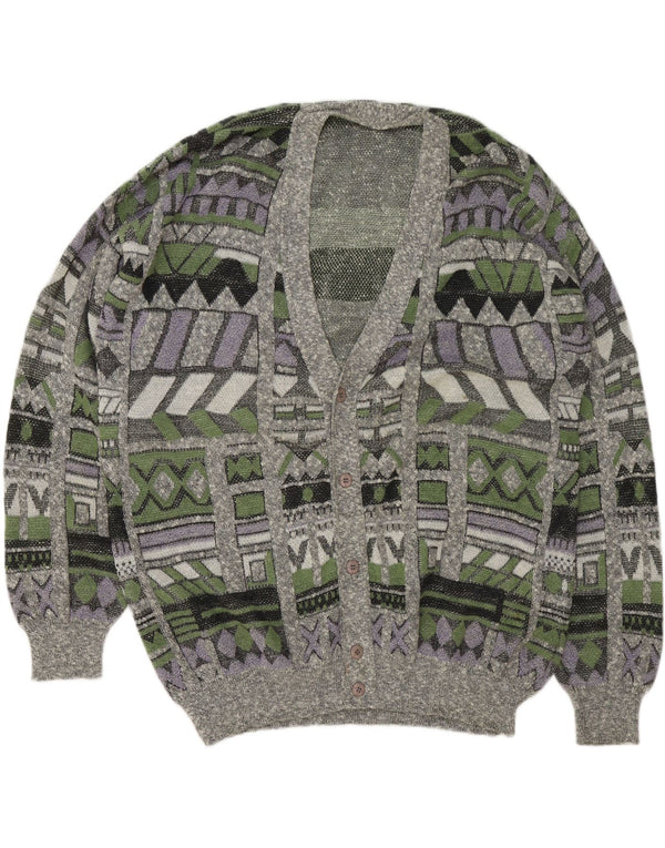 Ανδρικό πουλόβερ VINTAGE Ζακέτα 2XL Πολύχρωμο Γεωμετρικό