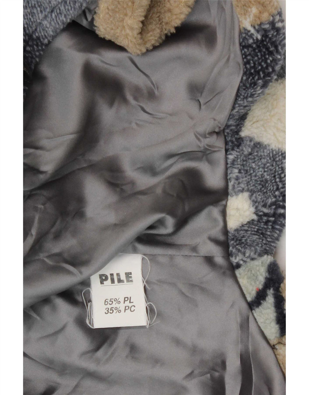Verde Piu Γυναικείο Μπουφάν Poncho Fleece UK 12 μεσαίο πολύχρωμο συνονθύλευμα