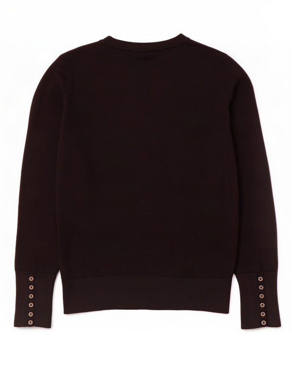 M&Co Womens Boat Neck Jumper Sweater UK 12 Medium Black Viscose