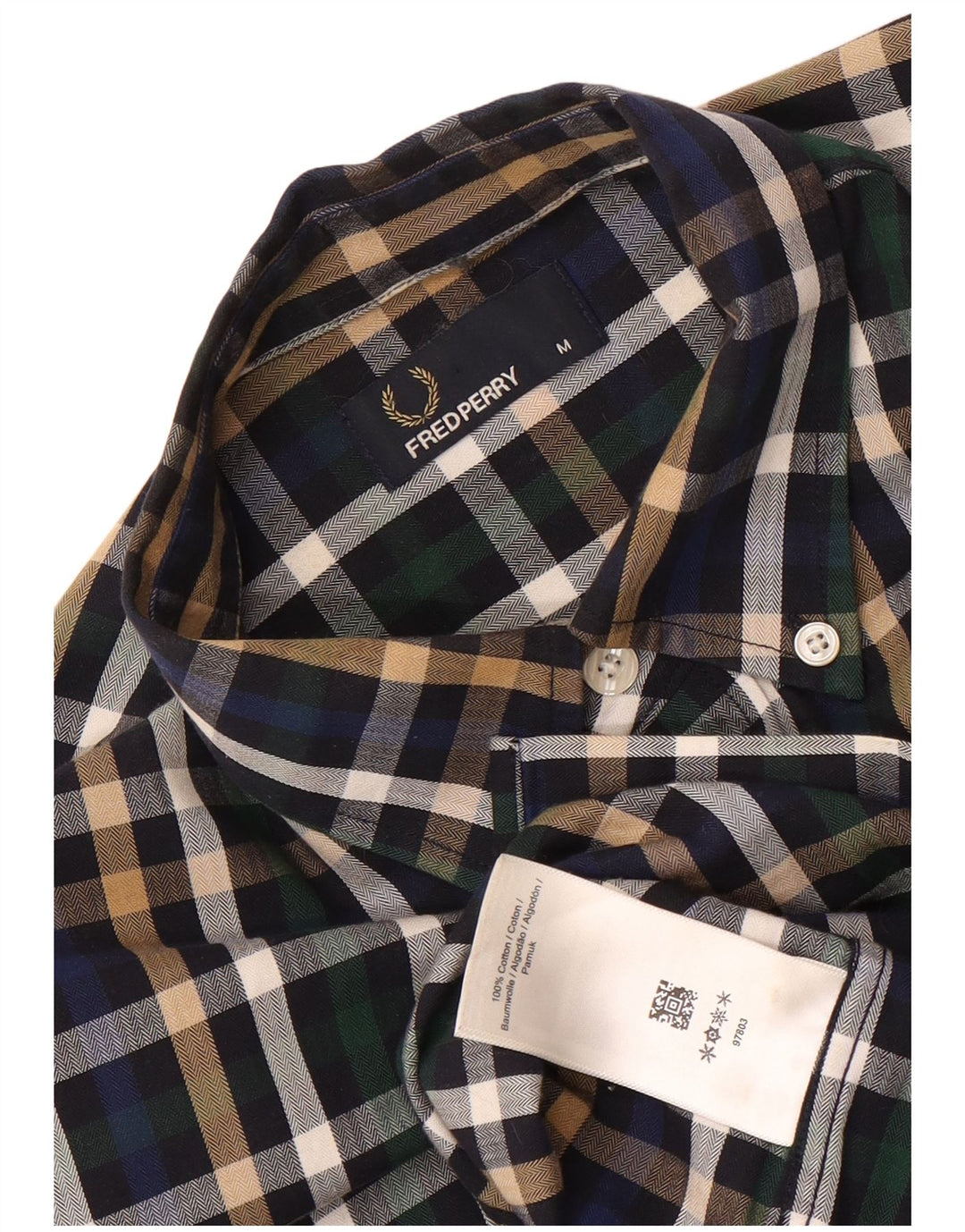 Ανδρικό πουκάμισο Fred Perry, μεσαίο πολύχρωμο βαμβάκι