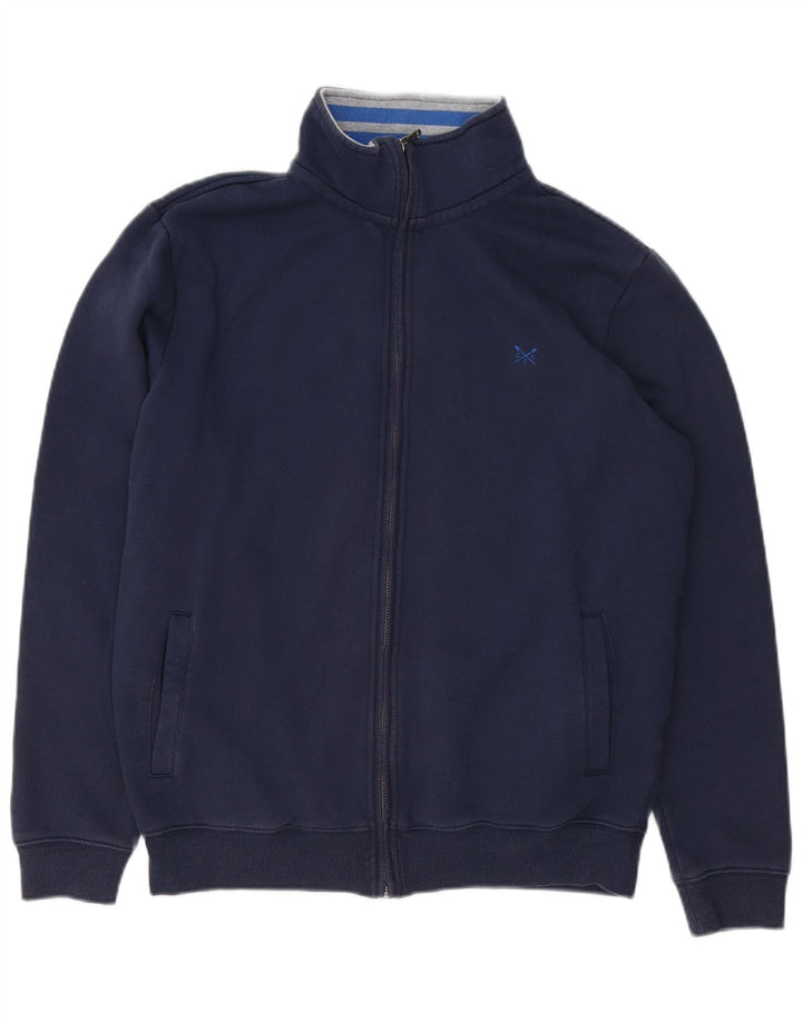 Ανδρική αθλητική φόρμα Crew Clothing Top Jacket μεσαίο ναυτικό μπλε βαμβακερό