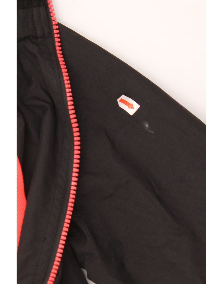 Γυναικείο μπουφάν SUPERDRY με κουκούλα αντιανεμικό UK 10 μικρό μαύρο νάιλον