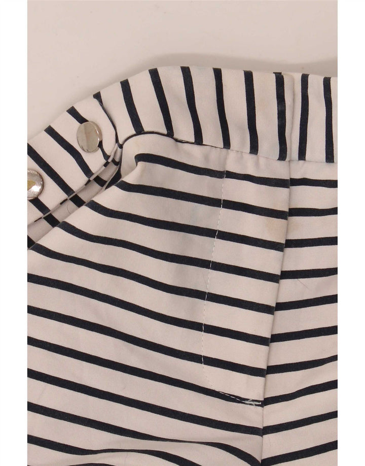 Zara Γυναικείο κανονικό σορτς XS W28 Λευκό ριγέ