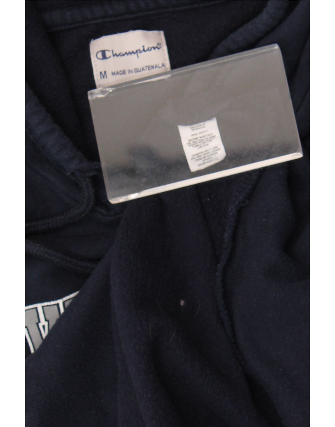 CHAMPION Γυναικείο Hoodie Jumper UK 12 Medium Navy Blue