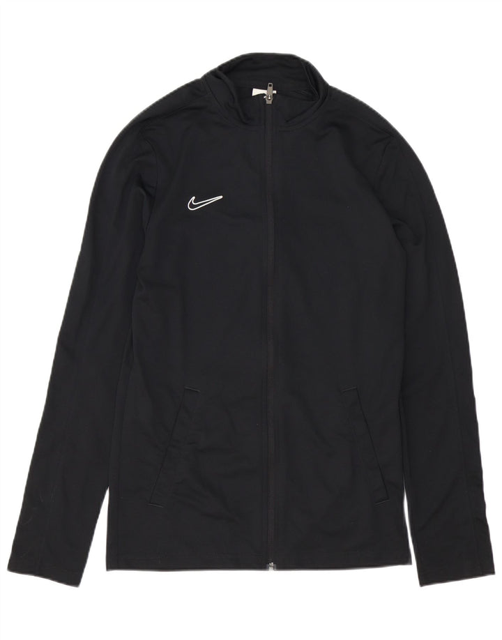 Ανδρική φόρμα γυμναστικής Nike Dri Fit Slim Fit Μπουφάν μικρού μαύρου πολυεστέρα