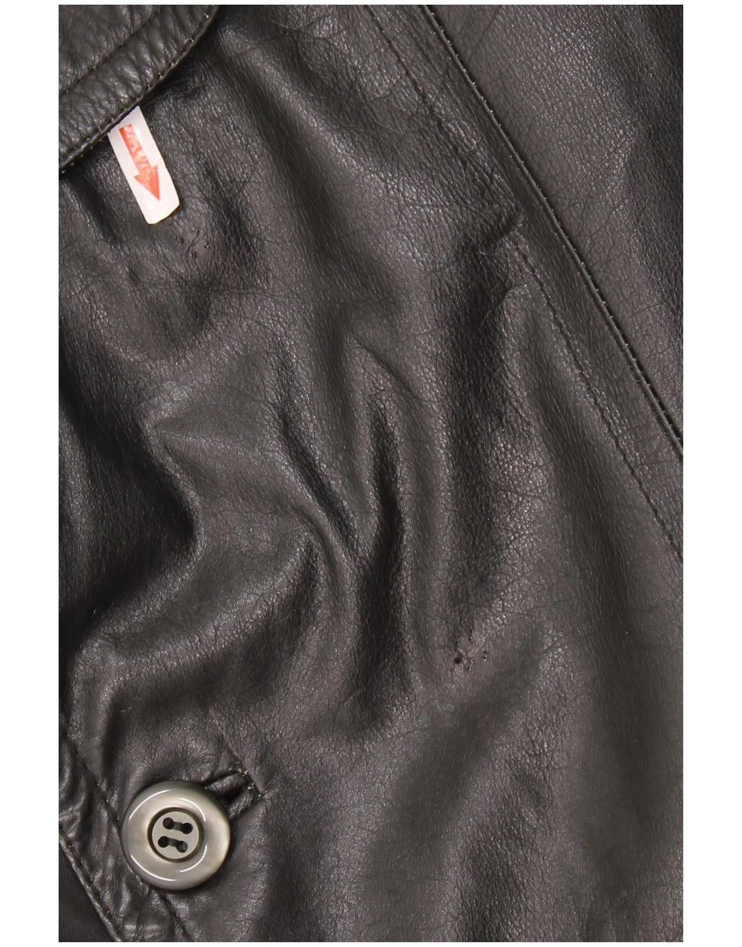 Vintage Ανδρικό Δερμάτινο Παλτό UK 40 Large Black Leather