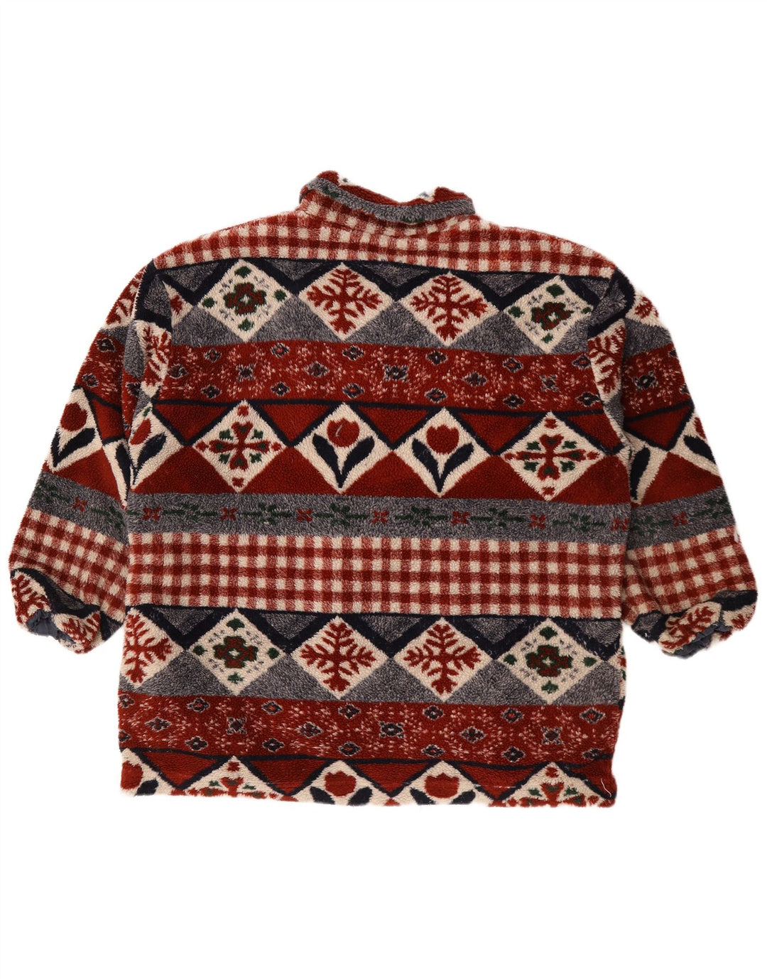 Vintage Ανδρικό Fleece Jacket UK 44 2XL Πολύχρωμο Γεωμετρικό