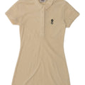 Fila Γυναικείο βελούδινο φόρεμα πόλο UK 10 Small Off White Polyester
