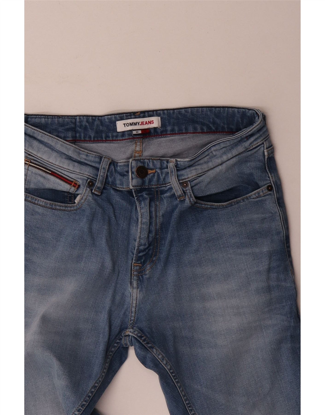 Ανδρικό Slim Jeans Tommy Hilfiger W30 L30 Blue Cotton