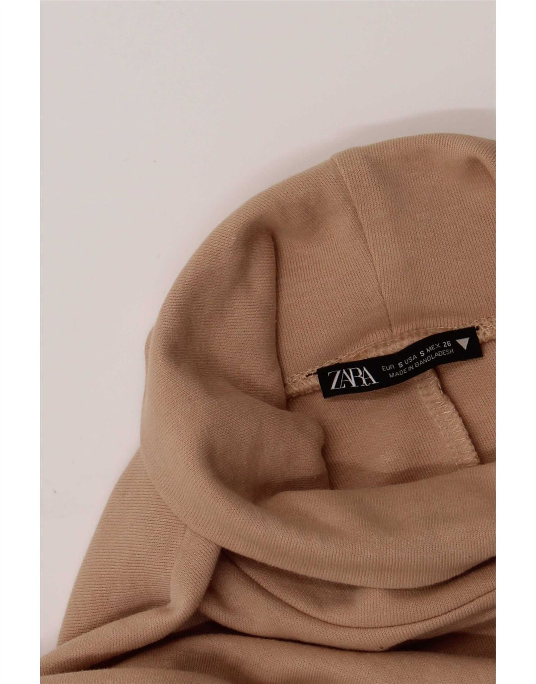 Zara Γυναικείο φόρεμα 1/2 Sleeve Shift UK 8 Small Beige