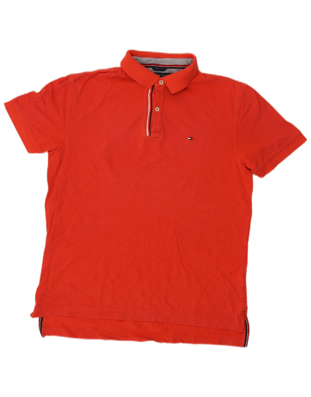 Tommy Hilfiger Ανδρικό πουκάμισο Polo Classic Fit, Μεσαίο κόκκινο βαμβακερό