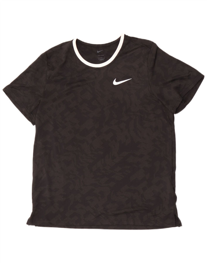 Ανδρικό T-shirt Nike Dri Fit Top Large Μαύρο Πολυεστέρας παραλλαγής