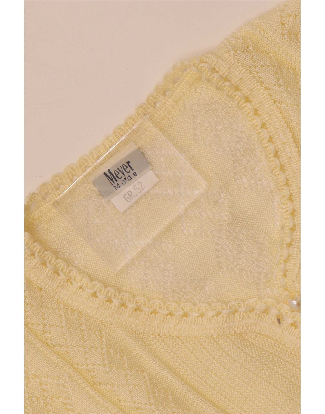 Vintage Γυναικεία Πλεκτή Μπλούζα Τοπ IT 52 2XL Off White Πολυακρυλικό