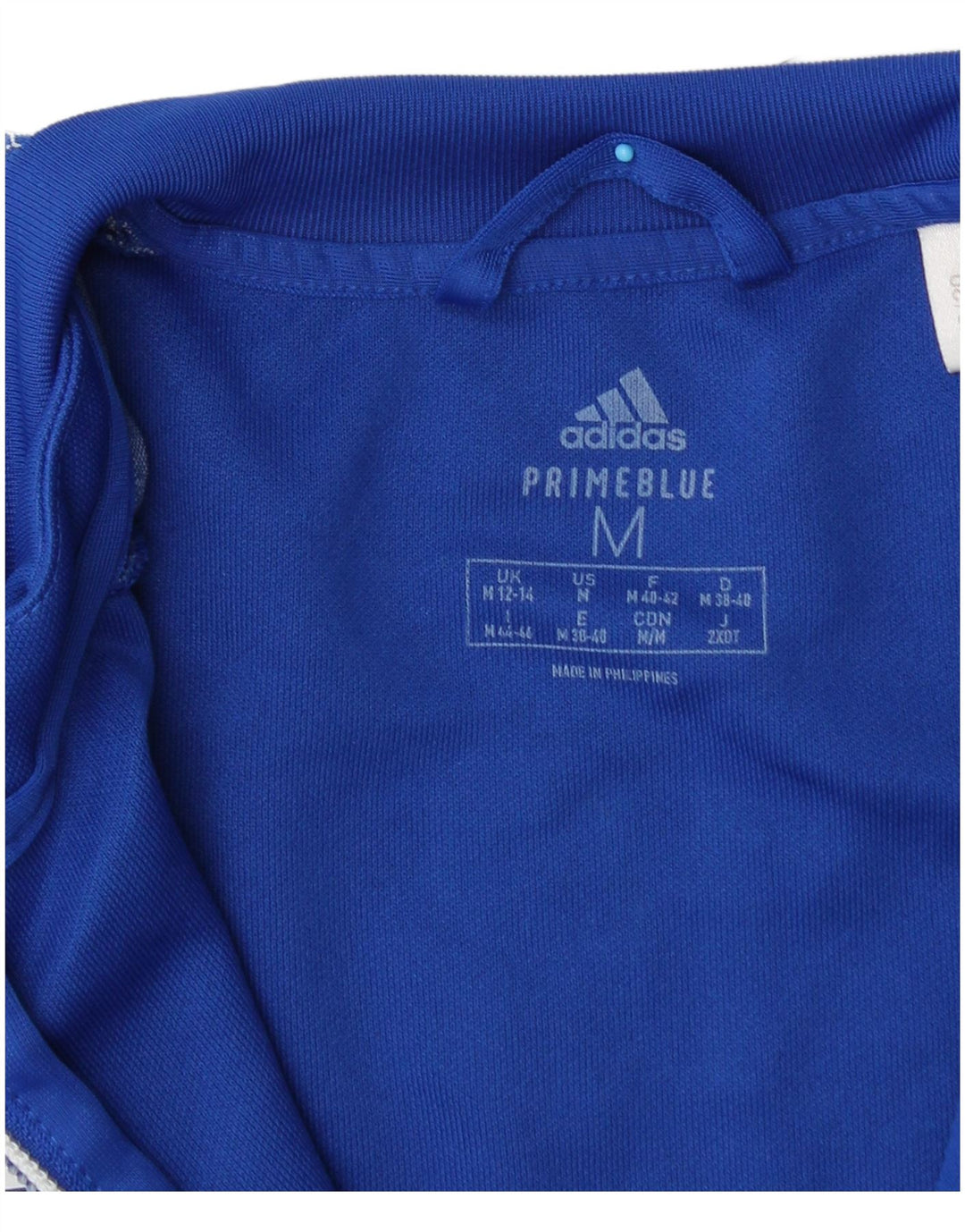 Γυναικεία αθλητική φόρμα Adidas Top Jacket UK 12/14 Medium Blue Polyester