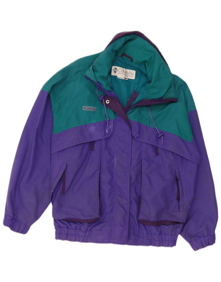 Γυναικείο τζάκετ Columbia Oversized Windbreaker UK 16 Large Purple Colourblock