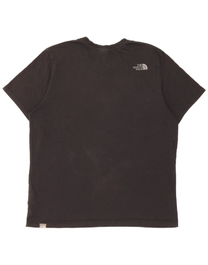 Ανδρικό T-Shirt North Face Top μεγάλο μαύρο βαμβακερό
