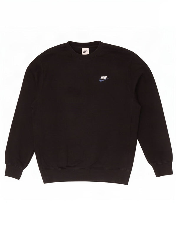Ανδρικό φούτερ Nike Jumper, μεσαίο μαύρο βαμβακερό