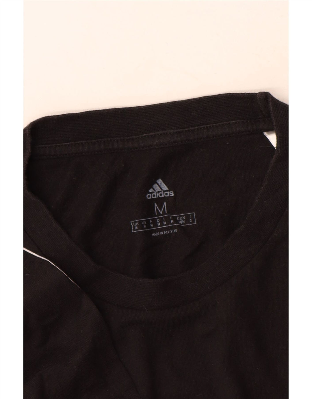 Ανδρικό T-shirt Adidas, μεσαίο μαύρο βαμβακερό
