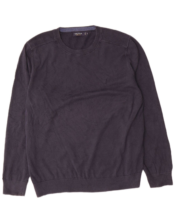 Ανδρικό πουλόβερ Nautica Crew Neck Jumper XL Navy Blue Cotton