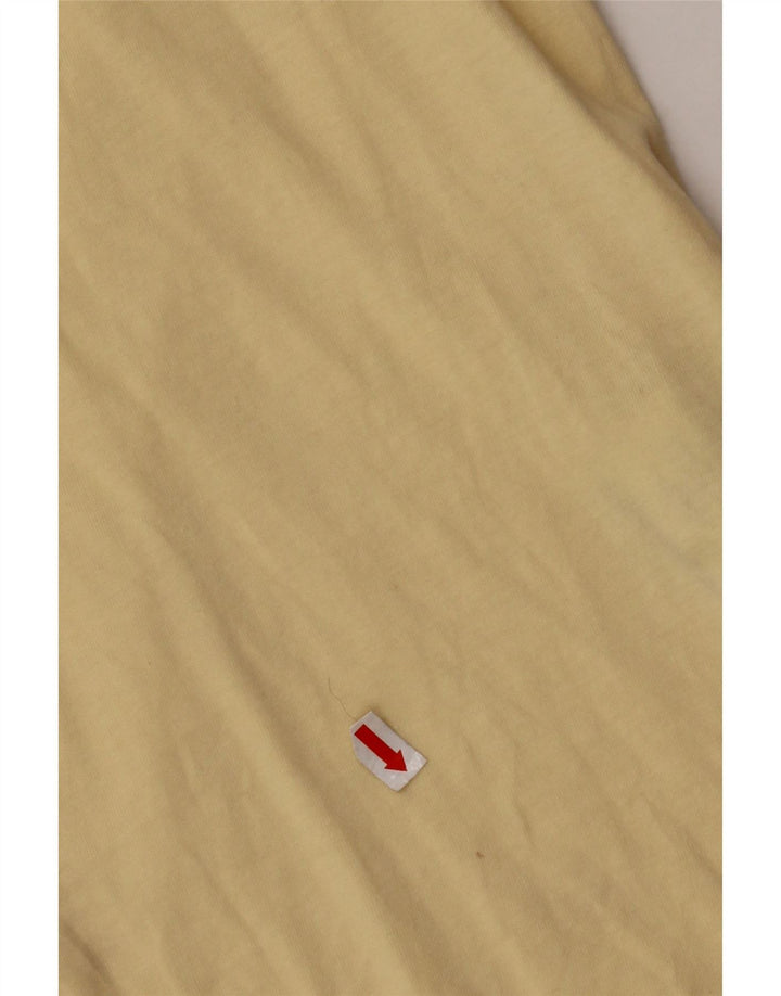 LYLE & SCOTT Ανδρικό T-Shirt Top Μικρό κίτρινο βαμβακερό