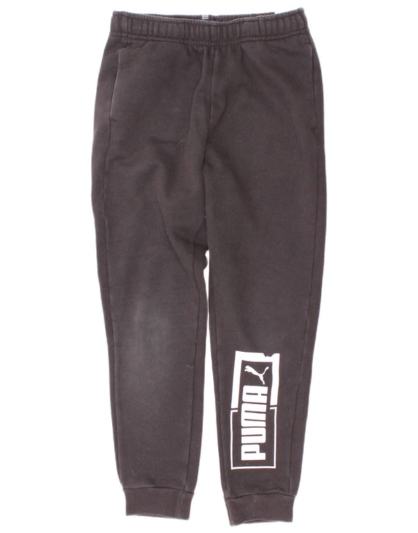 Puma Boys Graphic αθλητική φόρμα παντελόνι Joggers 9-10 ετών μαύρο βαμβακερό