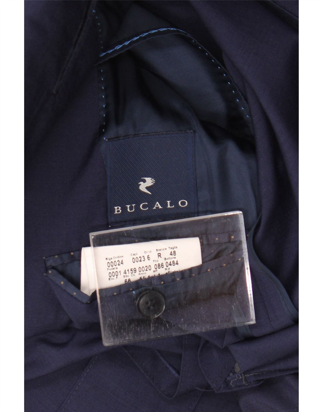 VINTAGE Ανδρικό τζάκετ Blazer 2 κουμπιών IT 48 Medium Navy Blue Viscose