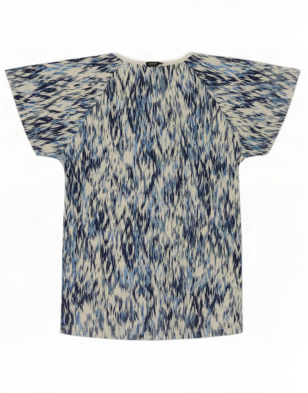 M&Co Γυναικεία Μπλούζα Τοπ UK 10 Small Blue Ikat Cotton