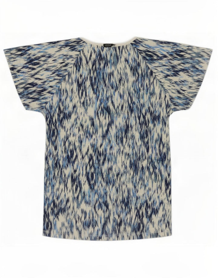M&Co Γυναικεία Μπλούζα Τοπ UK 10 Small Blue Ikat Cotton