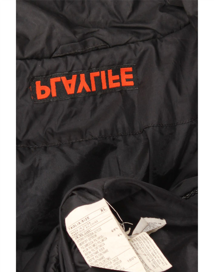 PLAYLIFE Ανδρικό μπουφάν με επένδυση UK 42 XL Μαύρο Πολυαμίδιο