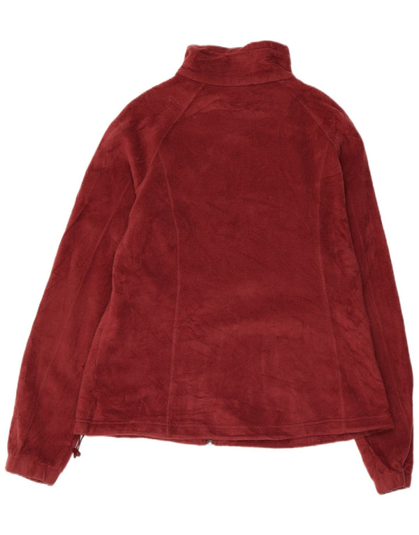 COLUMBIA Γυναικείο Fleece Jacket UK 18 XL Βουργουνδίας Πολυεστέρας