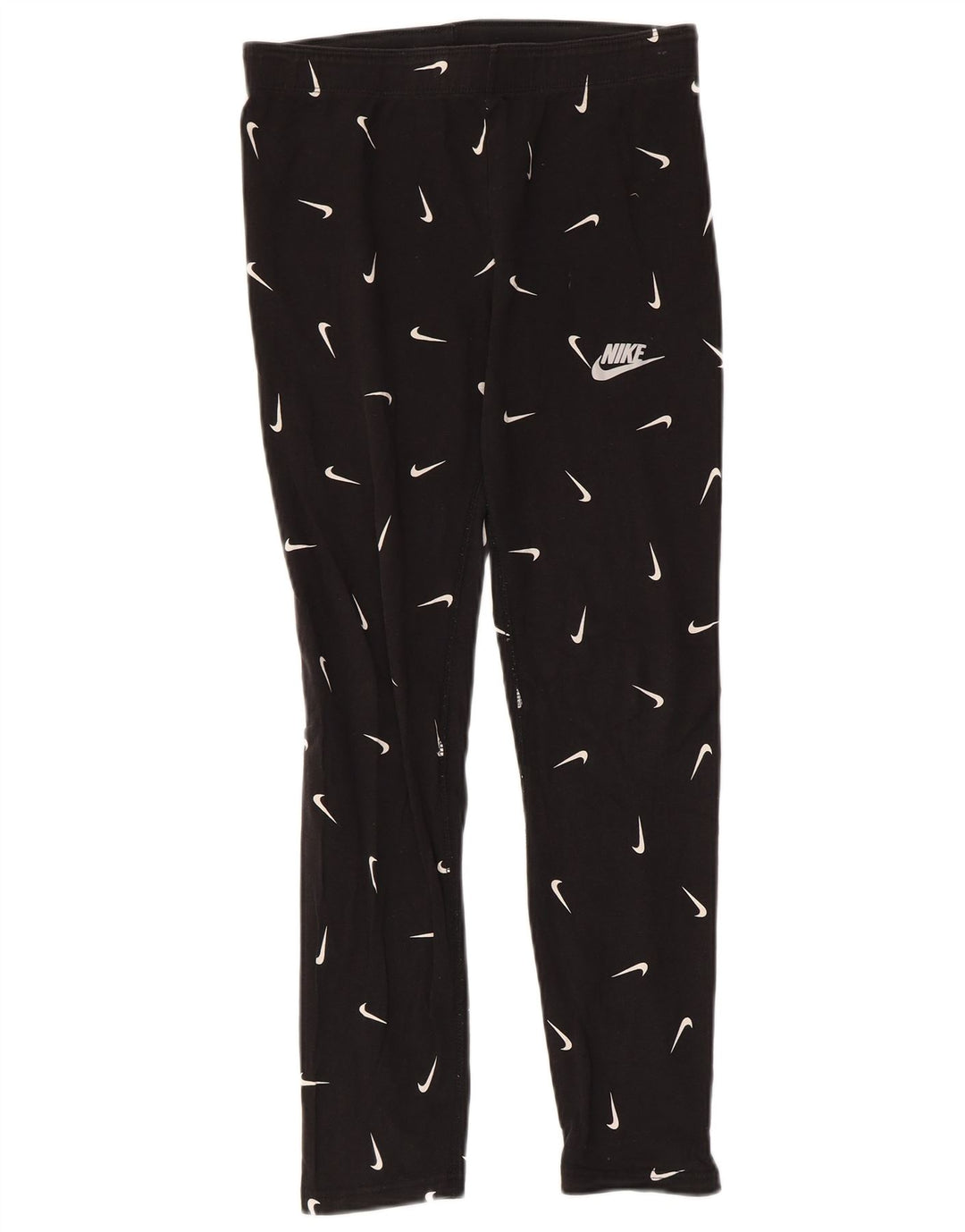 Γραφικό κολάν NIKE για κορίτσια με στενή εφαρμογή 13-14 ετών XL μαύρο βαμβακερό