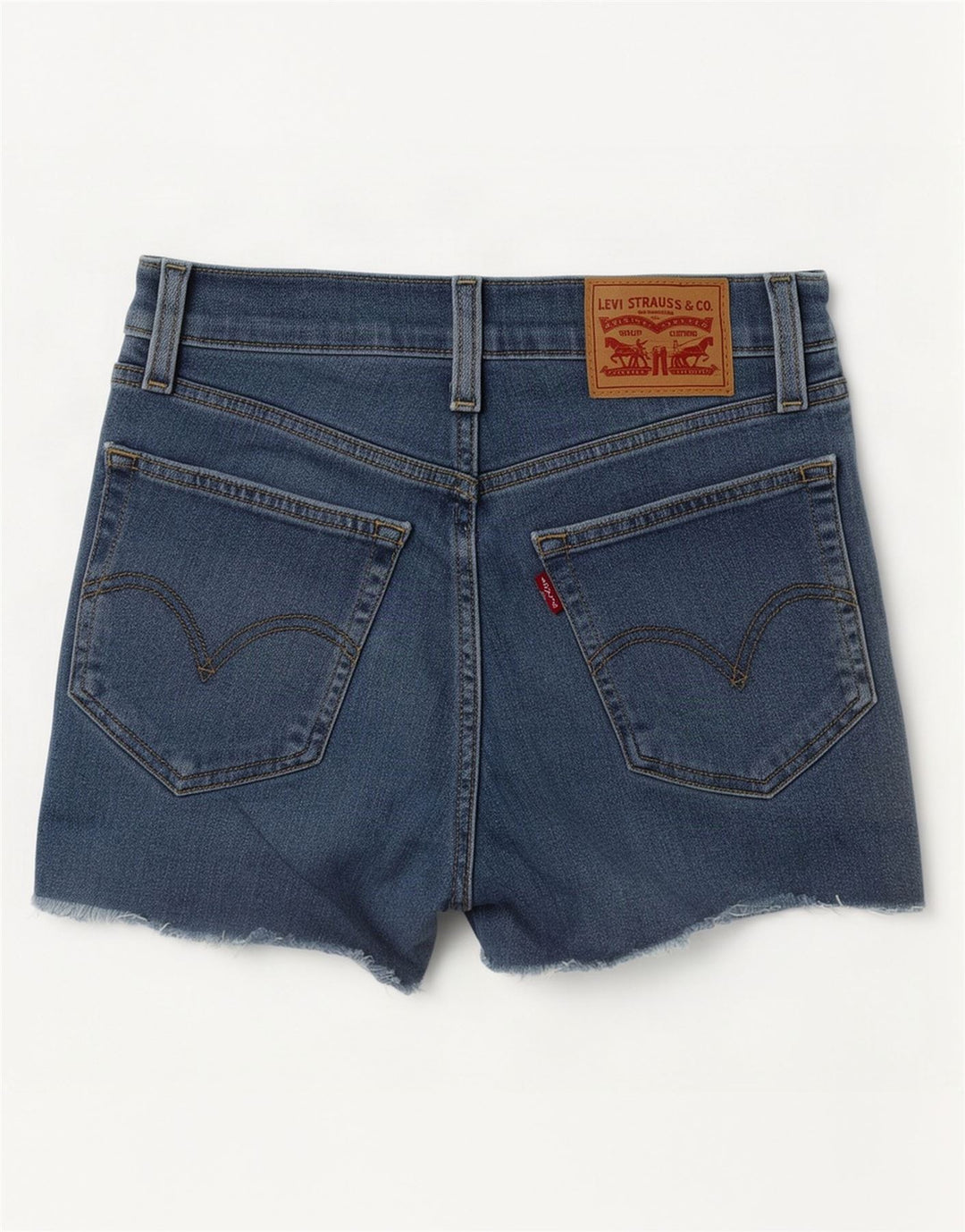 Γυναικείο τζιν σορτς Levi's Distressed W27 Μικρό μπλε βαμβακερό
