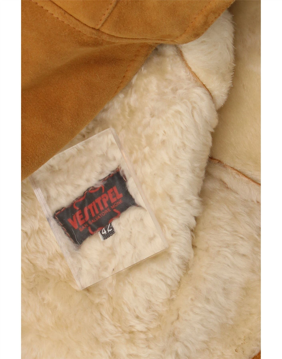 Vintage Γυναικείο Παλτό Shearling EU 42 Large Beige