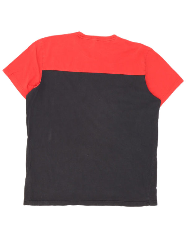 Ανδρικό γραφικό T-Shirt Adidas Top XL Red Colourblock Βαμβακερό
