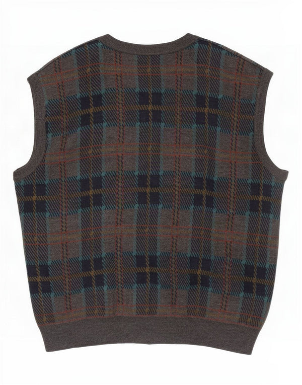 Vintage Ανδρικό Αμάνικο Ζακέτα IT 54 XL Γκρι μαλλί