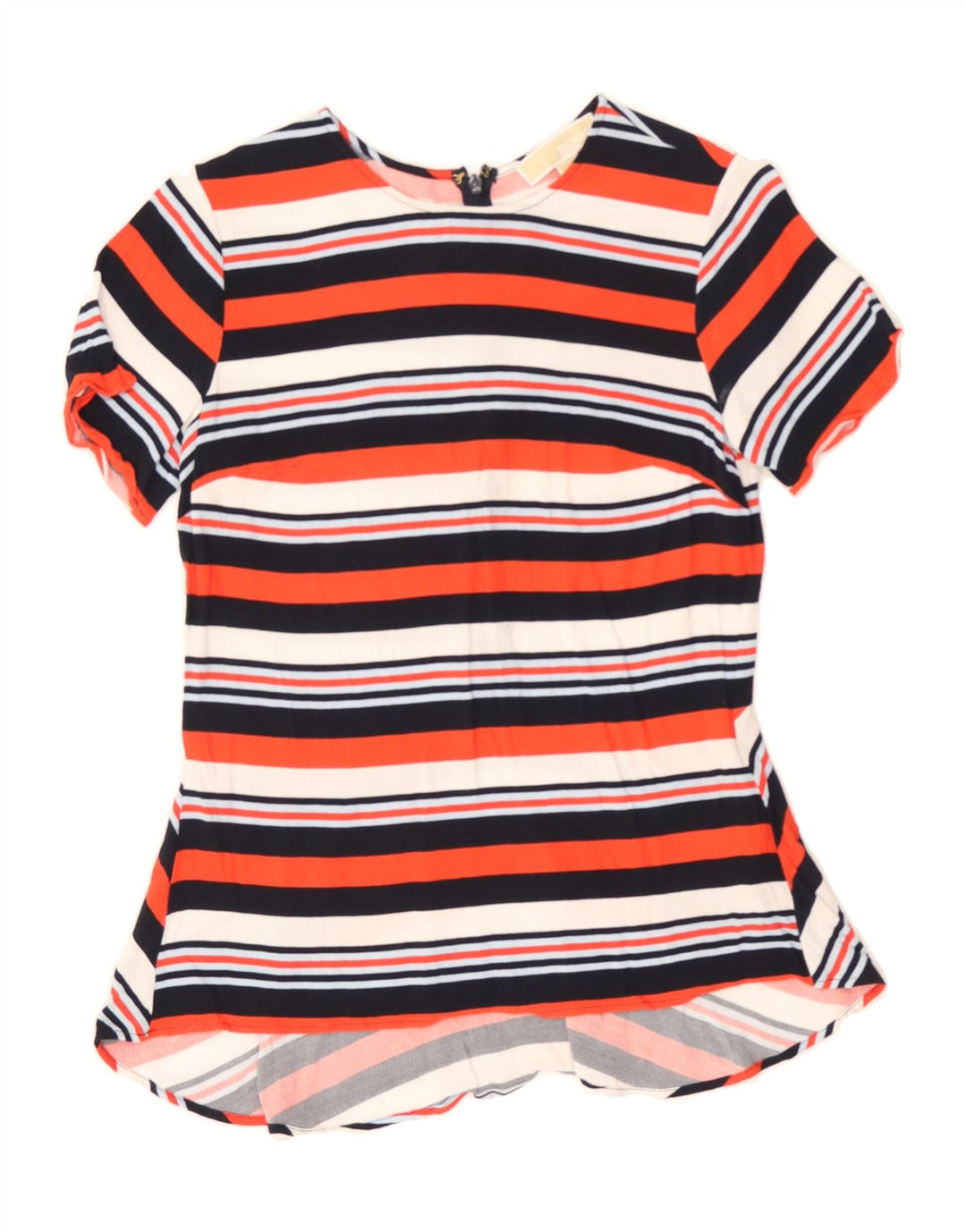 MICHAEL KORS Womens Blouse Top UK 6 XS Multicoloured Striped Viscose Vintage Michael Kors and Second-Hand Michael Kors from Messina Hembry 