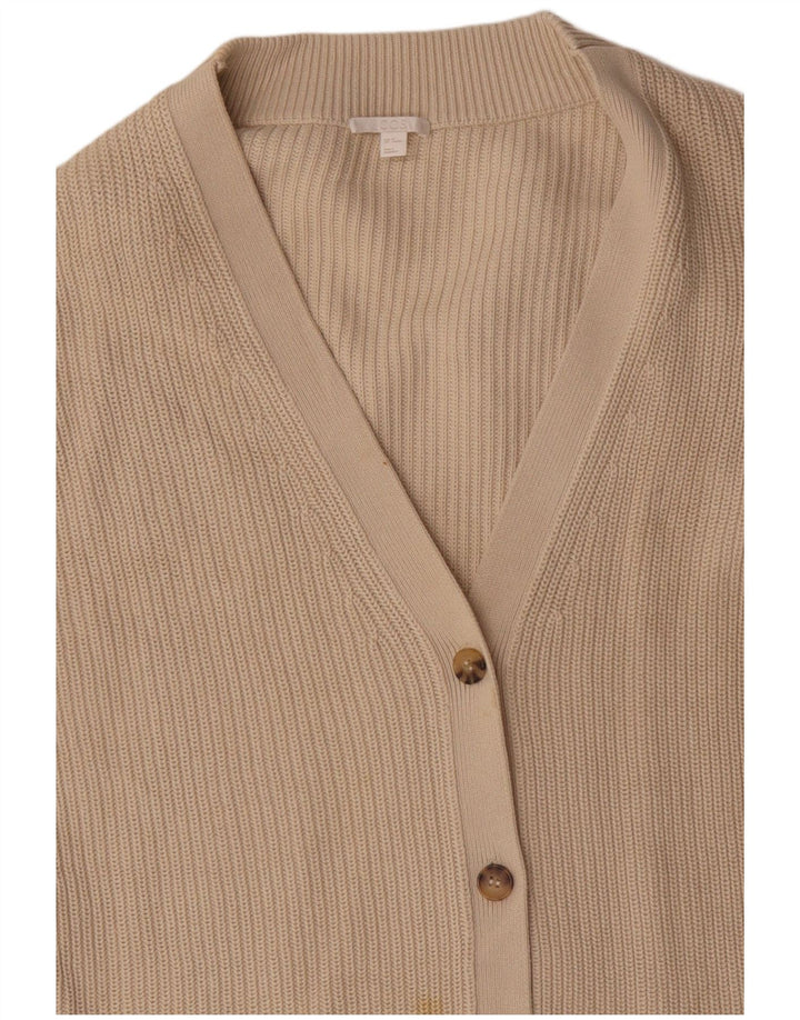 COS Γυναικείο Longline Oversized Ζακέτα UK 14 Βαμβακερό μεσαίο μπεζ