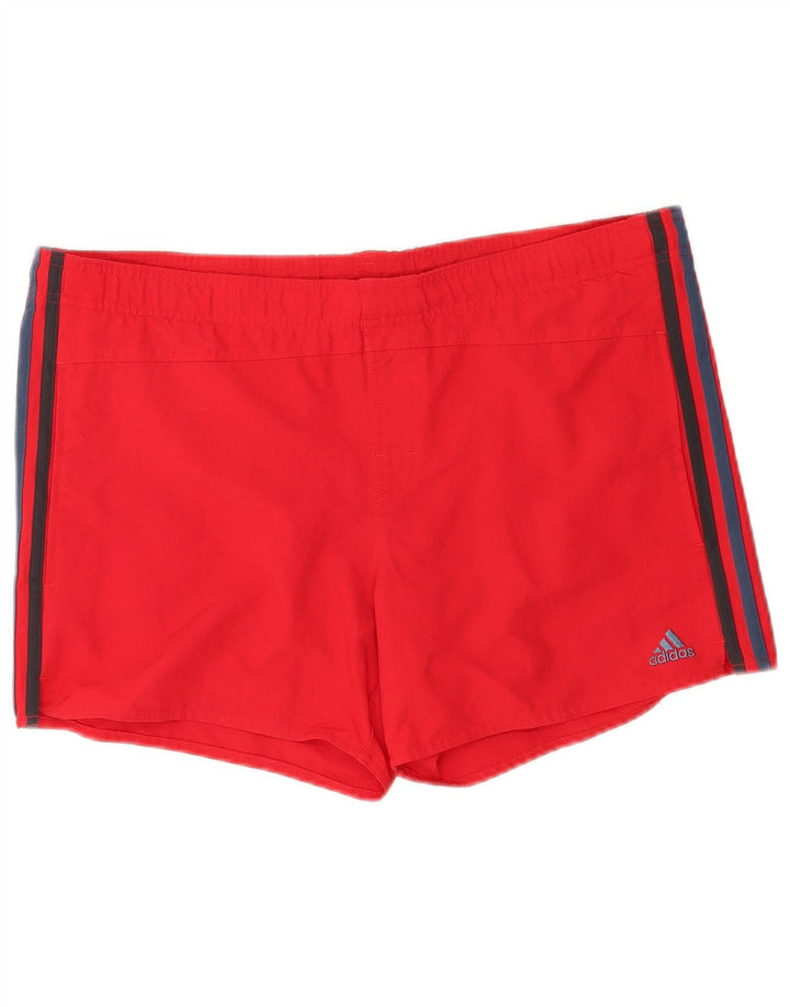 Ανδρικό αθλητικό σορτς Adidas, μεσαίο κόκκινο νάιλον