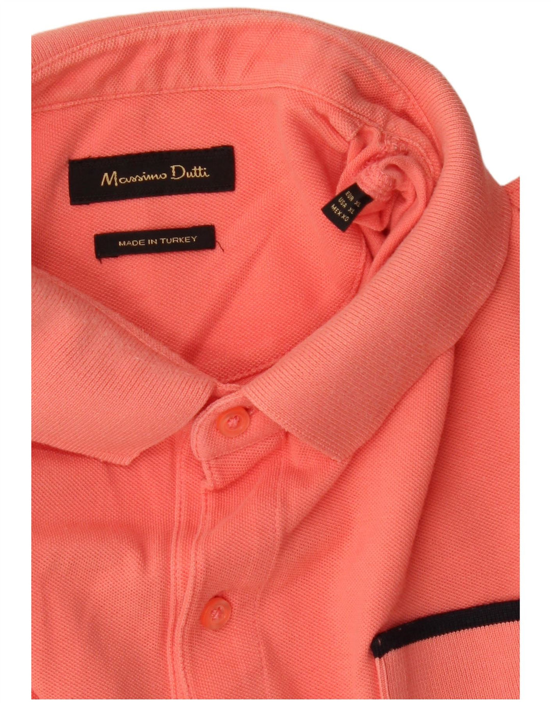 MASSIMO DUTTI Ανδρικό πουκάμισο Polo Slim Fit XL Orange