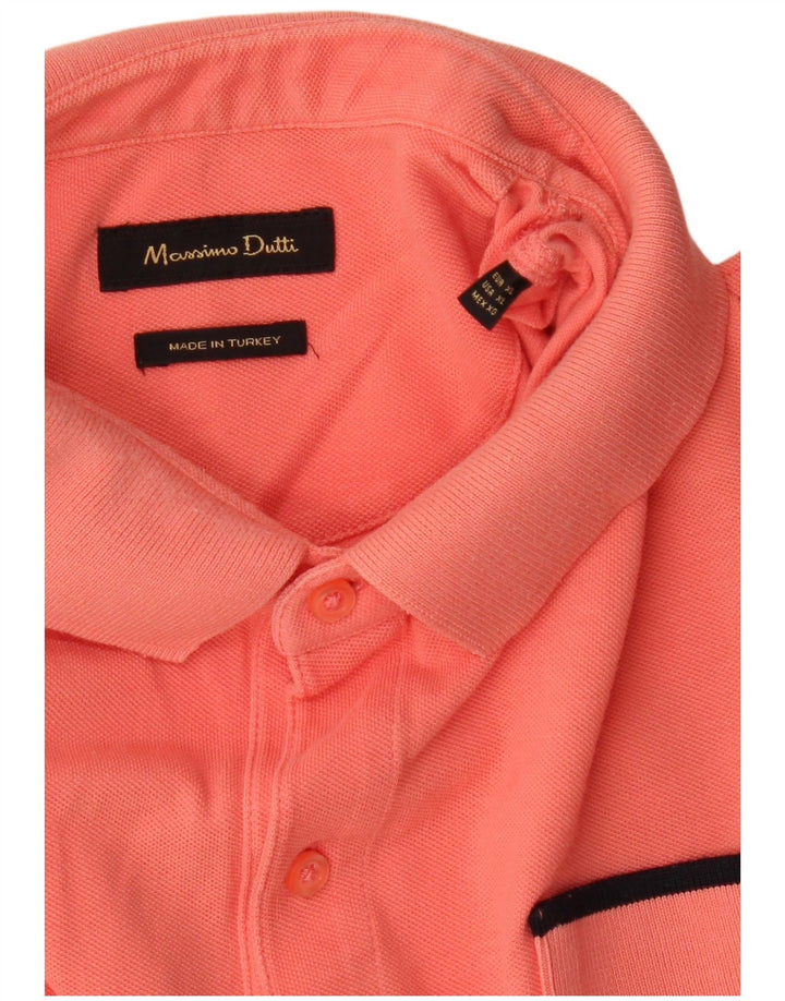 MASSIMO DUTTI Ανδρικό πουκάμισο Polo Slim Fit XL Orange