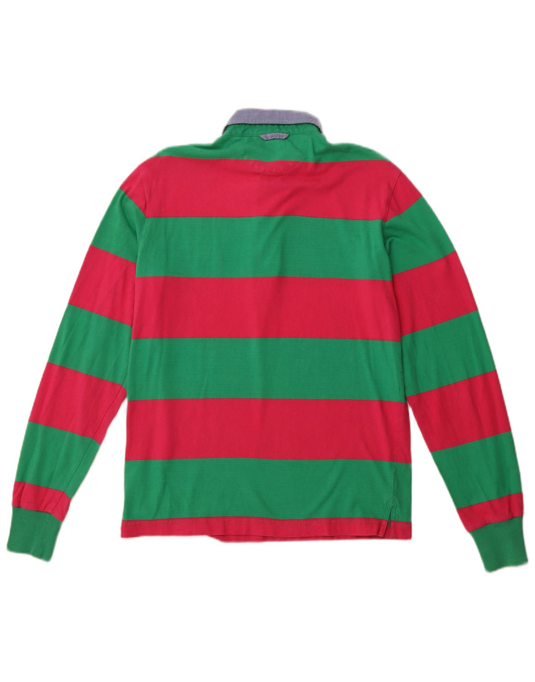 Ανδρικό μακρυμάνικο μπλουζάκι ράγκμπι πόλο Gant Βαμβακερό μεσαίο πράσινο ριγέ