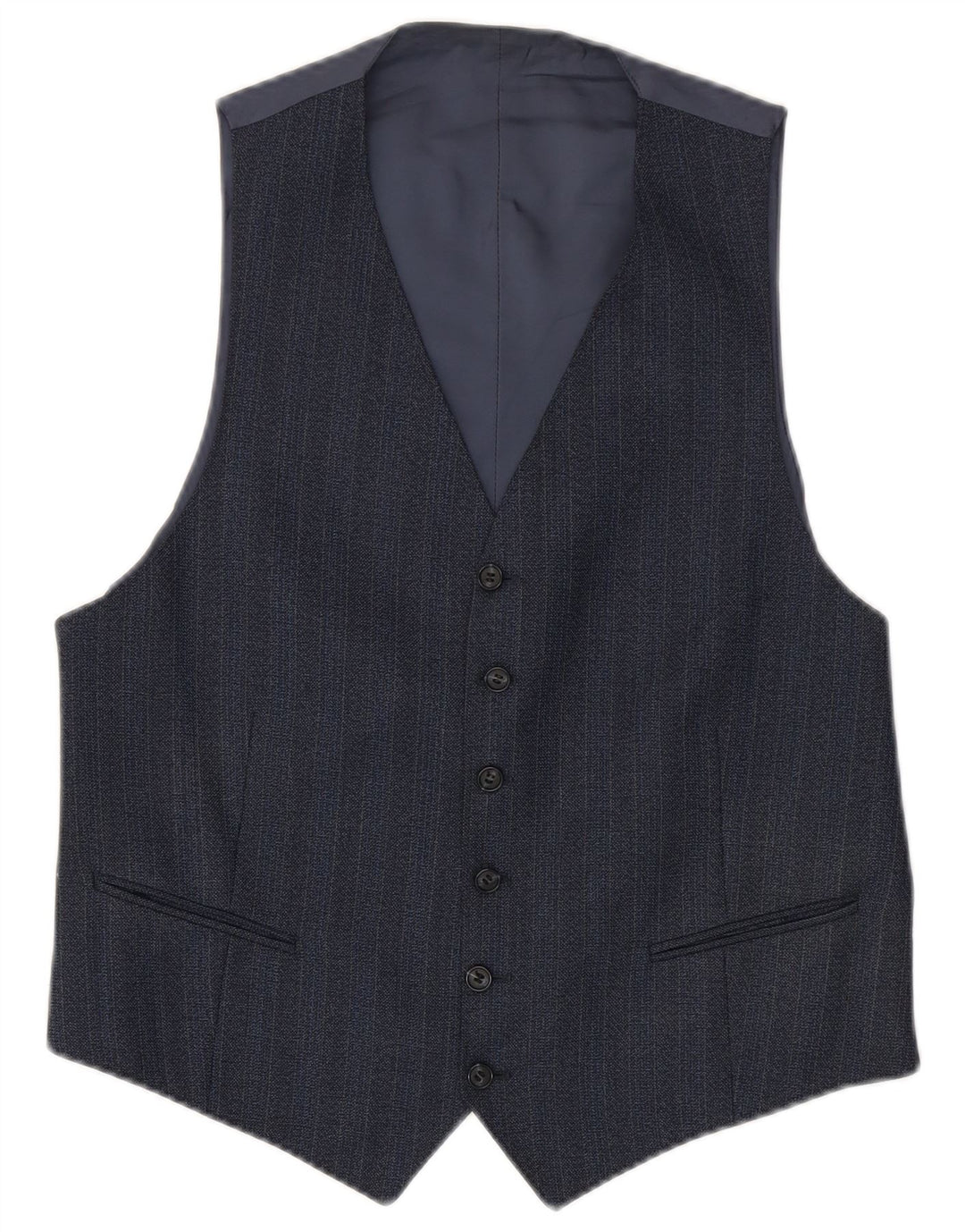 Vintage Ανδρικό Γιλέκο Μικρό Navy Blue Pinstripe