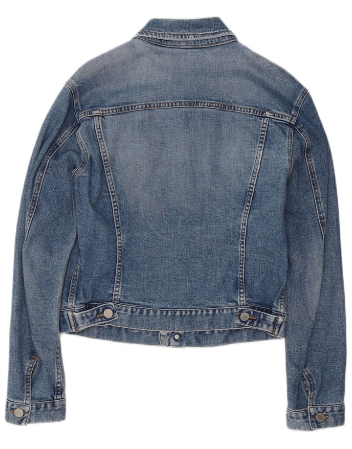 Benetton Γυναικείο Τζιν Μπουφάν UK 10 Small Blue