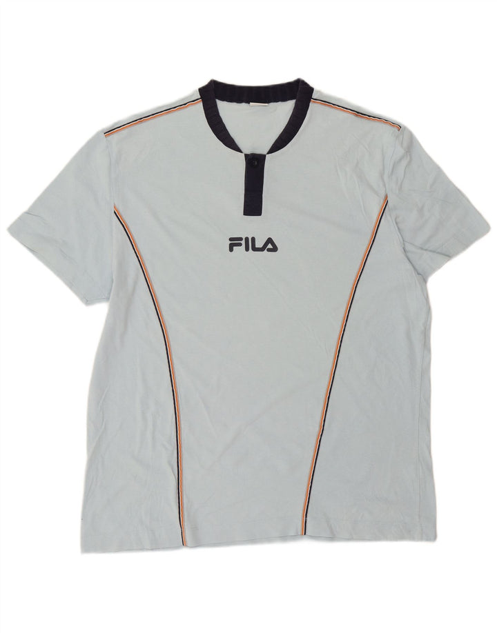 Ανδρικό T-Shirt Fila Top μεγάλο μπλε βαμβακερό
