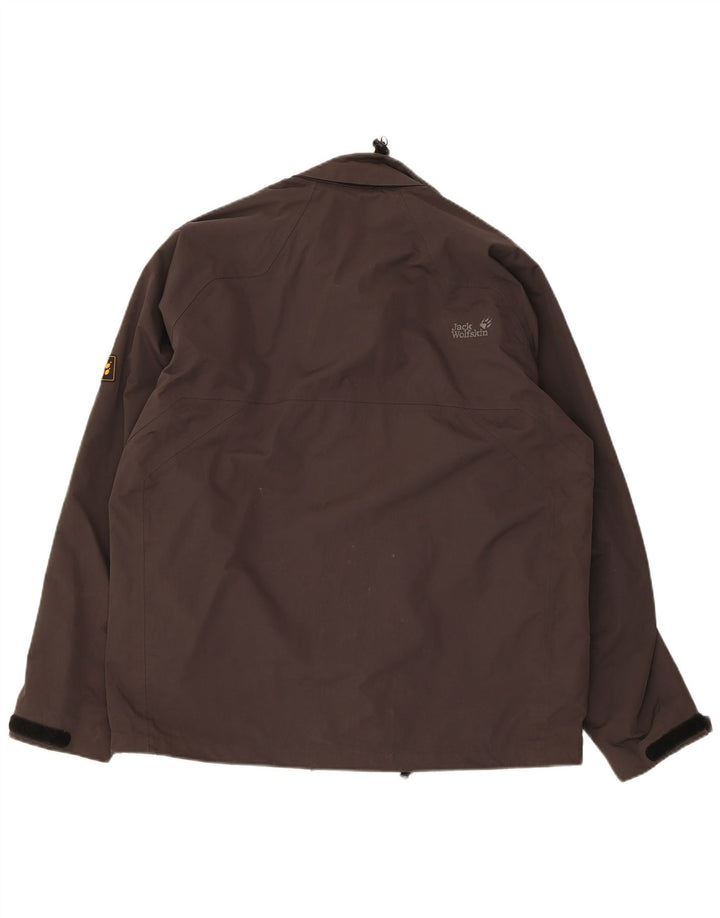 Jack Wolfskin Ανδρικό μπουφάν βροχής UK 40/42 Large Grey Polyamide