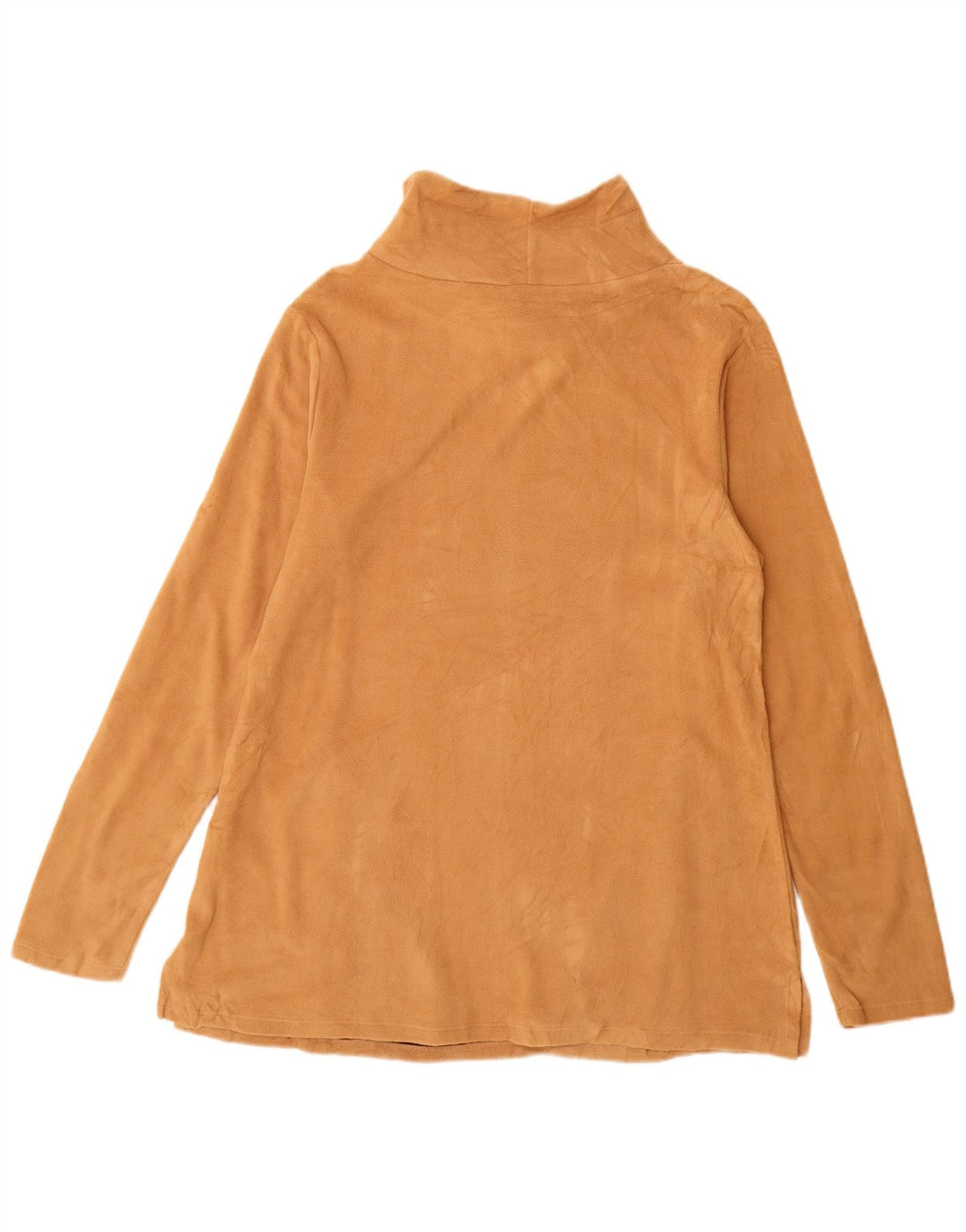 Eddie Bauer Γυναικείο Longline Fleece Jumper UK 14 Μεσαίο καφέ πολυεστέρας