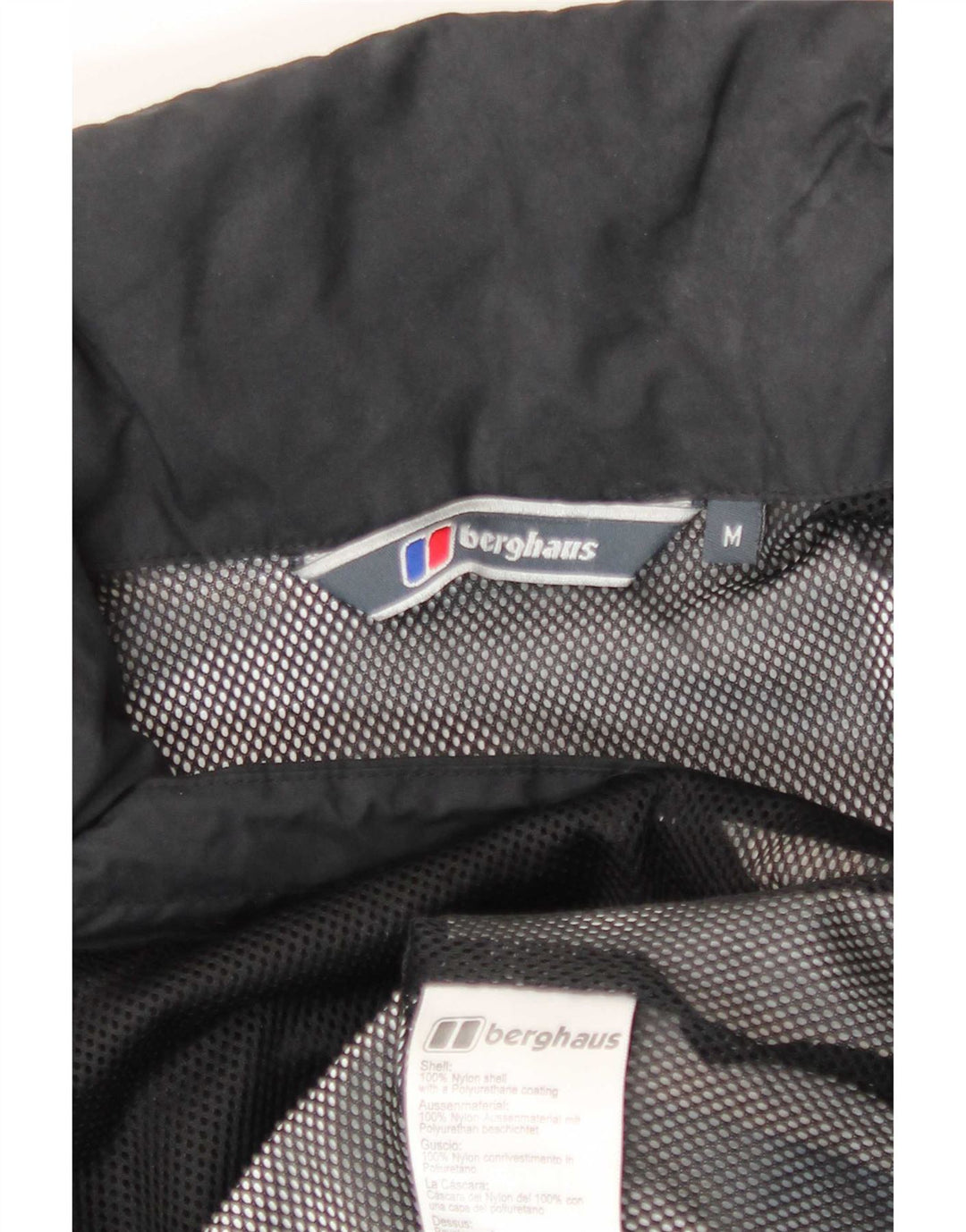 Ανδρικό μπουφάν βροχής με κουκούλα Berghaus UK 38 Medium Black Nylon