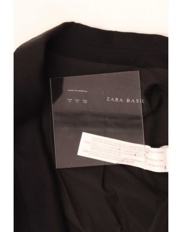Zara Γυναικείο Μπουφάν 3/4 με ανοιχτό μανίκι UK 14 Medium μαύρο Lyocell