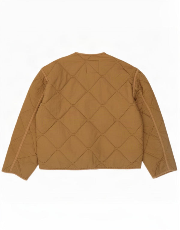 Zara Γυναικείο Καπιτονέ μπουφάν UK 10 Small Beige Polyester